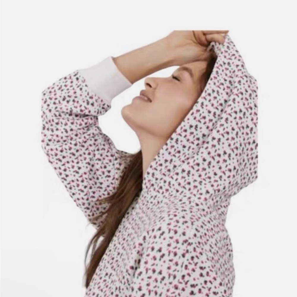 Something Navy Printed Pullover Hoodie